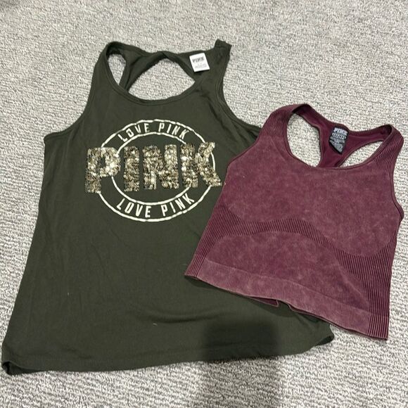 2 Pink tank tops - Picture 1 of 2